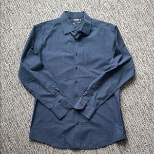Men's Blue Checkered Shirt